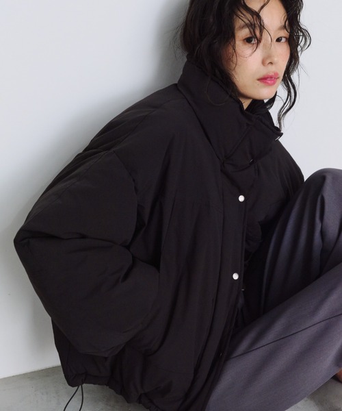 spoom ダウン ショート丈 ブルゾン ネイビー サンプル品 個性的 レア nanamica / ”Indigo” Mountain Short Down Parka