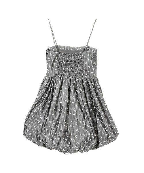 GANNI(ガニー)の「GANNI Acetate Jacquard Strap Mini Dress W0025(ワンピース・レディース・グレー・36)」の2枚目の写真