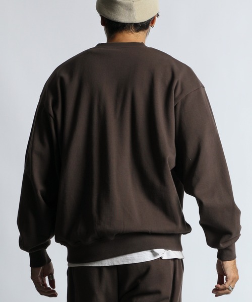 The DUFFER of ST.GEORGE（ザダファーオブセントジョージ）の「【WEB限定アイテム】14oz HEAVY WEIGHT SETUP SWEAT HENLEY：14オンス ヘビーウェイト セットアップ スウェットヘンリー（スウェット・メンズ・ブラック/ブラウン/チャコールグレー・SMALL/MEDIUM/LARGE/X-LARGE）」の17枚目の写真