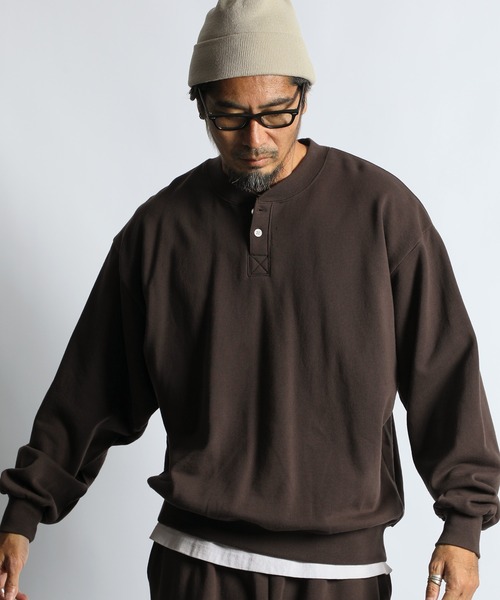 WEB限定アイテム】14oz HEAVY WEIGHT SETUP SWEAT HENLEY：14オンス