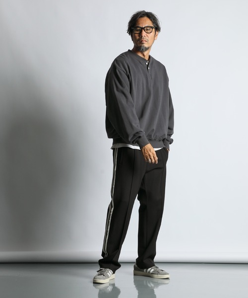 WEB限定アイテム】14oz HEAVY WEIGHT SETUP SWEAT HENLEY：14オンス