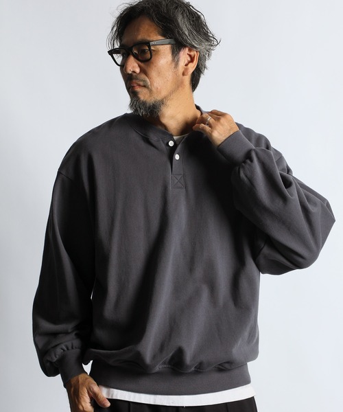 WEB限定アイテム】14oz HEAVY WEIGHT SETUP SWEAT HENLEY：14オンス