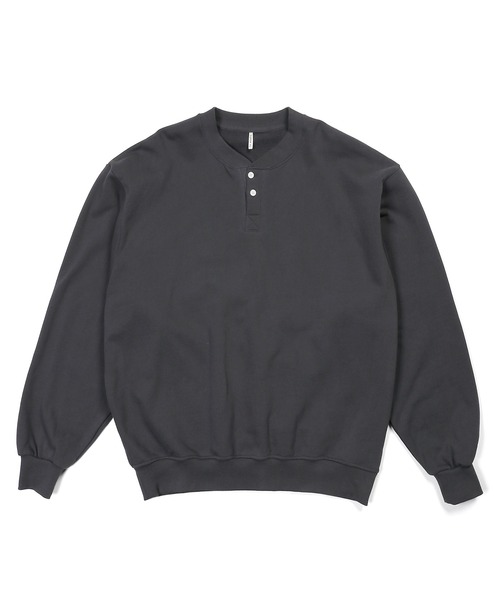 The DUFFER of ST.GEORGE（ザダファーオブセントジョージ）の「【WEB限定アイテム】14oz HEAVY WEIGHT SETUP SWEAT HENLEY：14オンス ヘビーウェイト セットアップ スウェットヘンリー（スウェット・メンズ・ブラック/ブラウン/チャコールグレー・SMALL/MEDIUM/LARGE/X-LARGE）」の19枚目の写真