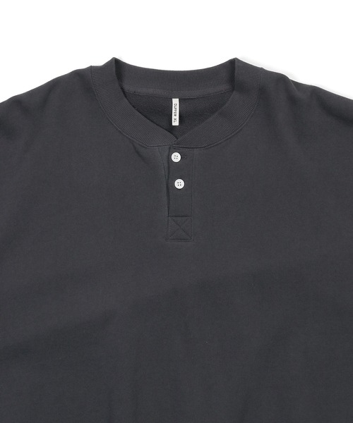 The DUFFER of ST.GEORGE（ザダファーオブセントジョージ）の「【WEB限定アイテム】14oz HEAVY WEIGHT SETUP SWEAT HENLEY：14オンス ヘビーウェイト セットアップ スウェットヘンリー（スウェット・メンズ・ブラック/ブラウン/チャコールグレー・SMALL/MEDIUM/LARGE/X-LARGE）」の13枚目の写真