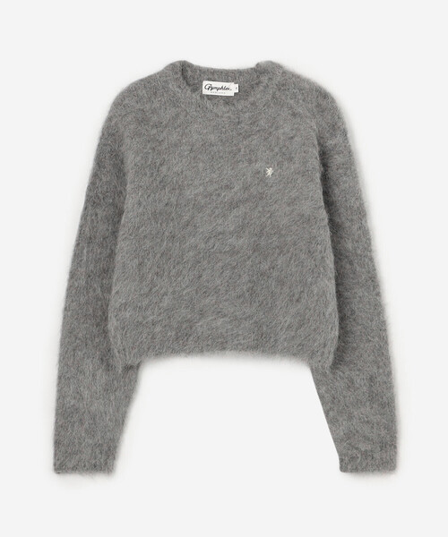 GYMPHLEX（ジムフレックス）の「Gymphlex | シャギーニット ショートプルオーバー WOMEN（ニット/セーター・レディース・グレー/レッド/マスタード・14）」の2枚目の写真