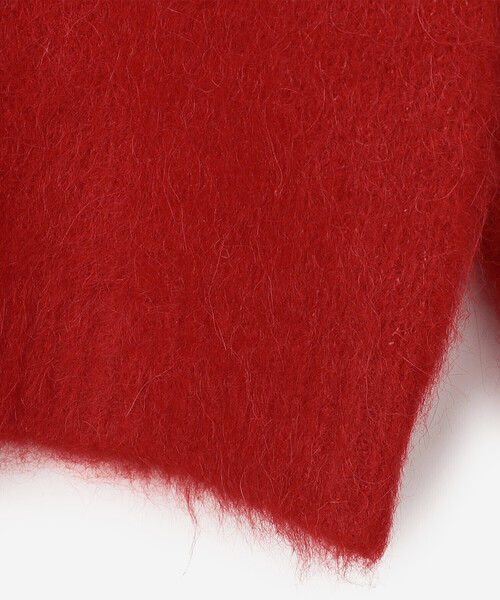 GYMPHLEX（ジムフレックス）の「Gymphlex | シャギーニット ショートプルオーバー WOMEN（ニット/セーター・レディース・グレー/レッド/マスタード・14）」の5枚目の写真