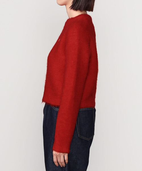 GYMPHLEX（ジムフレックス）の「Gymphlex | シャギーニット ショートプルオーバー WOMEN（ニット/セーター・レディース・グレー/レッド/マスタード・14）」の8枚目の写真