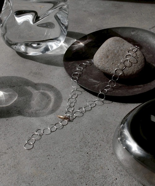 SILVER925】【ZOZOTOWN 別注】ノーム クリアサークル ネックレス