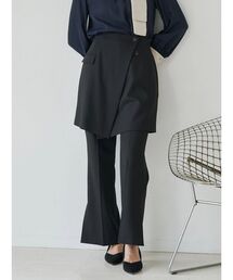スカート付セミフレアパンツ