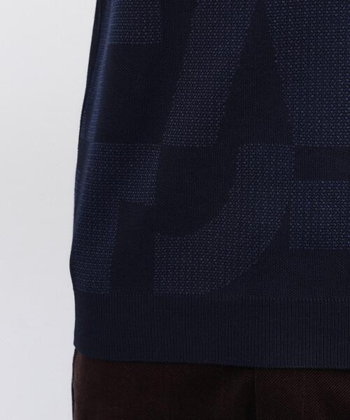 TAKEO KIKUCHI（タケオキクチ）の「【Made in JAPAN】ビッグチェック＆スライドパズル柄 ニット（ニット/セーター・メンズ・ライトグレー系3/ネイビー系1/ブラウン系2/ブラウン系その他4/ネイビー系3・02/03/04）」の12枚目の写真