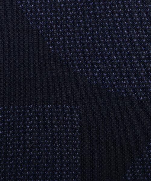 TAKEO KIKUCHI（タケオキクチ）の「【Made in JAPAN】ビッグチェック＆スライドパズル柄 ニット（ニット/セーター・メンズ・ライトグレー系3/ネイビー系1/ブラウン系2/ブラウン系その他4/ネイビー系3・02/03/04）」の18枚目の写真