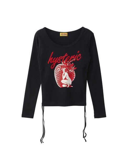 ヒステリックグラマー HYSTERIC GLAMOUR チビT 黒 SHE DEVIL HEART刺繍 チビTシャツ|HYSTERIC GLAMOUR WOMEN