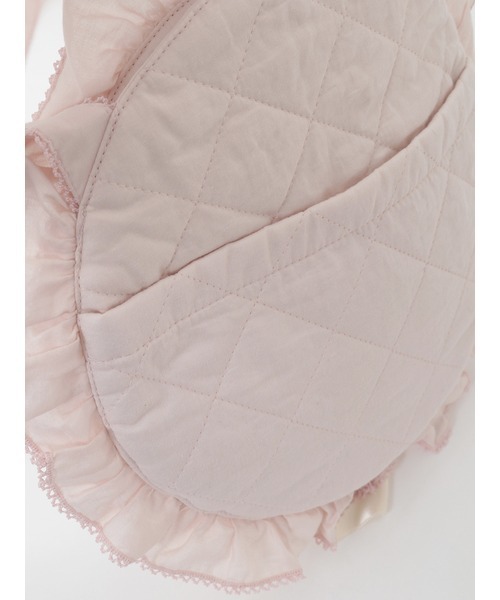 うさぎ顔ぐるみ付きサークルフリルポシェット（ショルダーバッグ