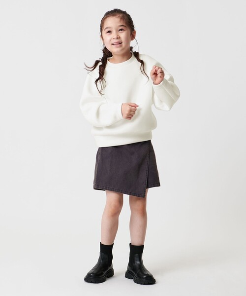 MARW UNITED ARROWS（マルゥ ユナイテッドアローズ）の「＜MARW UNITED ARROWS＞ダンボール クルーネック プルオーバー KIDS（スウェット・キッズ・オフホワイト/ブラック/ダークブラウン/ベージュ・110cm/120cm/130cm）」の6枚目の写真