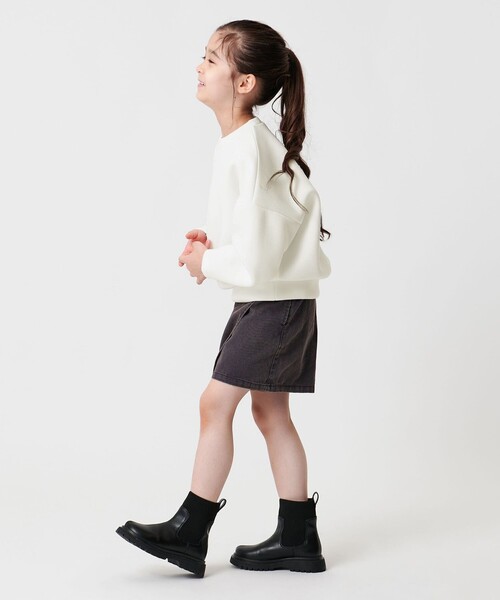 MARW UNITED ARROWS（マルゥ ユナイテッドアローズ）の「＜MARW UNITED ARROWS＞ダンボール クルーネック プルオーバー KIDS（スウェット・キッズ・オフホワイト/ブラック/ダークブラウン/ベージュ・110cm/120cm/130cm）」の7枚目の写真