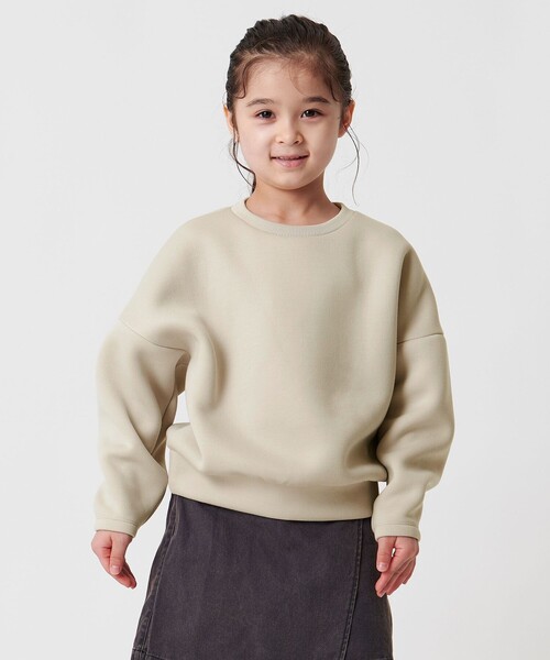 MARW UNITED ARROWS（マルゥ ユナイテッドアローズ）の「＜MARW UNITED ARROWS＞ダンボール クルーネック プルオーバー KIDS（スウェット・キッズ・オフホワイト/ブラック/ダークブラウン/ベージュ・110cm/120cm/130cm）」の12枚目の写真