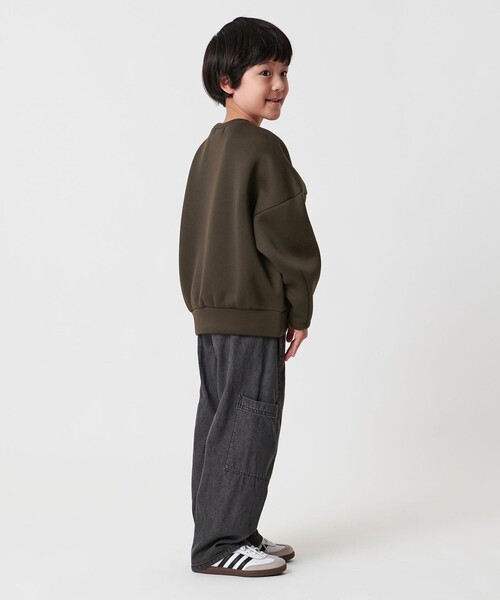 MARW UNITED ARROWS（マルゥ ユナイテッドアローズ）の「＜MARW UNITED ARROWS＞ダンボール クルーネック プルオーバー KIDS（スウェット・キッズ・オフホワイト/ブラック/ダークブラウン/ベージュ・110cm/120cm/130cm）」の17枚目の写真