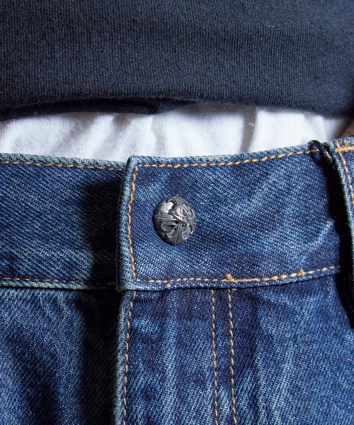 SUPPLIER(サプライヤー)の「SUPPLIER/サプライヤー Vintage Wash Tribal Double Knee Baggy Jeans 13.5oz ダブルニーバギージーンズ(デニムパンツ・メンズ・ブラック/ブルー・M/L)」の19枚目の写真