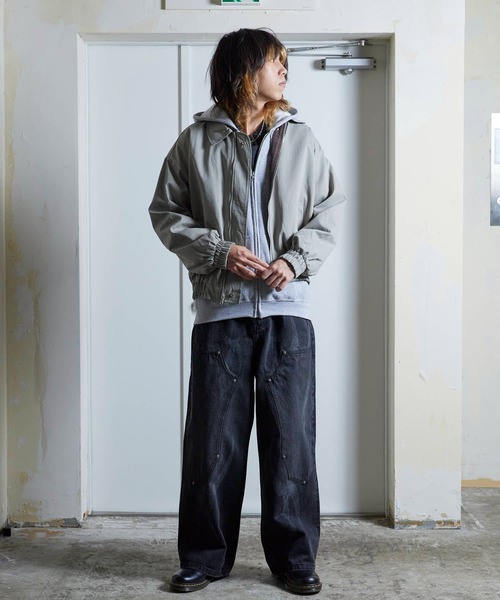 SUPPLIER/サプライヤー Vintage Wash Tribal Double Knee Baggy Jeans