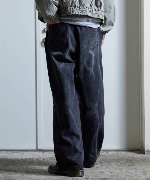 SUPPLIER/サプライヤー Vintage Wash Tribal Double Knee Baggy