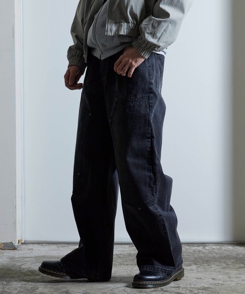 SUPPLIER/サプライヤー Vintage Wash Tribal Double Knee Baggy Jeans