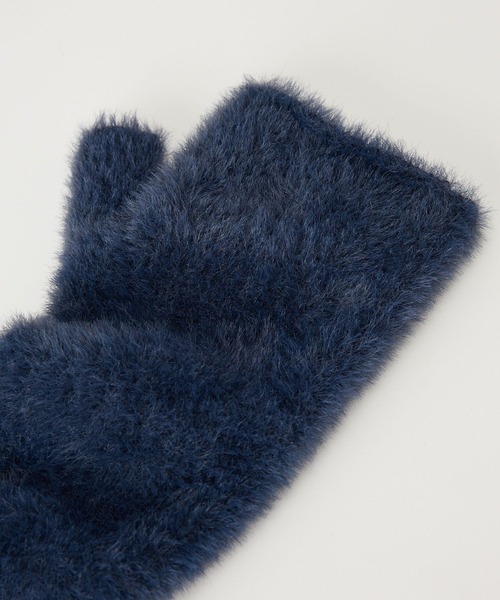 BARNYARDSTORM（バンヤードストーム）の「BARNYARDSTORM / シャギーアームウォーマー（手袋・レディース・ネイビー/グレー・FREE）」の18枚目の写真