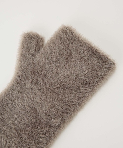 BARNYARDSTORM（バンヤードストーム）の「BARNYARDSTORM / シャギーアームウォーマー（手袋・レディース・ネイビー/グレー・FREE）」の20枚目の写真