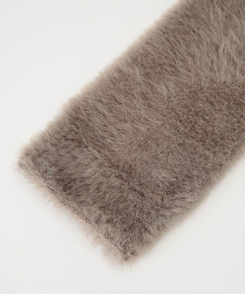 BARNYARDSTORM（バンヤードストーム）の「BARNYARDSTORM / シャギーアームウォーマー（手袋・レディース・ネイビー/グレー・FREE）」の21枚目の写真