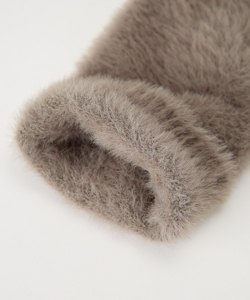 BARNYARDSTORM（バンヤードストーム）の「BARNYARDSTORM / シャギーアームウォーマー（手袋・レディース・ネイビー/グレー・FREE）」の22枚目の写真