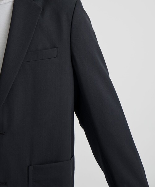UNITED TOKYO(ユナイテッドトウキョウ)の「CLEAR WOOL シングルジャケット(ブルゾン・メンズ・グレー/ブラック・1/2)」の15枚目の写真