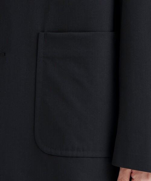 UNITED TOKYO(ユナイテッドトウキョウ)の「CLEAR WOOL シングルジャケット(ブルゾン・メンズ・グレー/ブラック・1/2)」の6枚目の写真