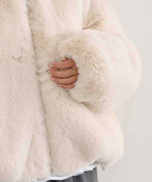 セール】フェイクファージップブルゾン（その他アウター）｜U by