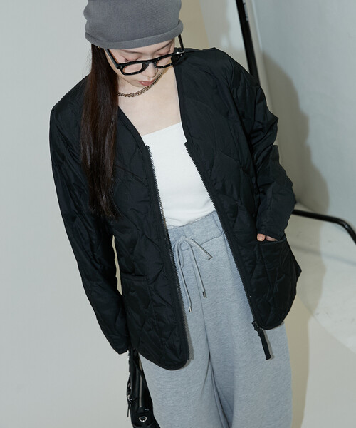 セール】TAION/タイオン MILITARY W-ZIP V NECK DOWN JK 限定展開