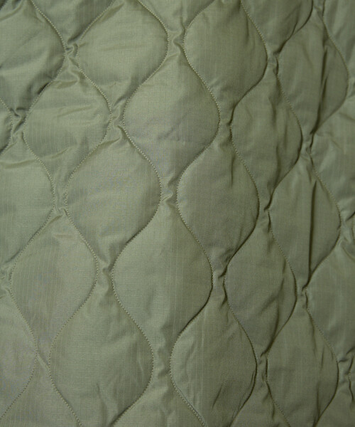 PUBLUX（パブリュクス）の「TAION/タイオン MILITARY W-ZIP V NECK DOWN JK　限定展開/ミリタリー ダブルジップ Vネック ダウン ジャケット（ダウンジャケット/コート・レディース・オリーブ/ブラック・LARGE/MEDIUM/X-LARGE）」の12枚目の写真