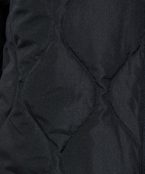 PUBLUX（パブリュクス）の「TAION/タイオン MILITARY W-ZIP V NECK DOWN JK　限定展開/ミリタリー ダブルジップ Vネック ダウン ジャケット（ダウンジャケット/コート・レディース・オリーブ/ブラック・LARGE/MEDIUM/X-LARGE）」の14枚目の写真