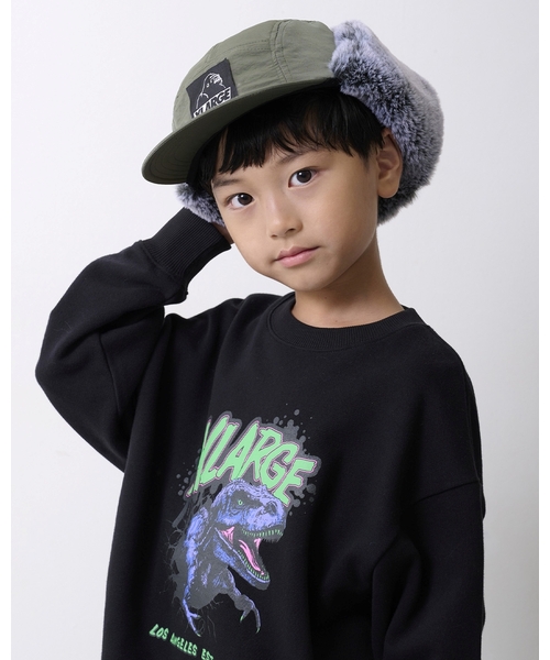 XLARGE KIDS(エクストララージキッズ)の「OGフライトキャップ(キャップ・キッズ・ブラック/カーキ・S(48-52cm)/52-56cm)」の13枚目の写真