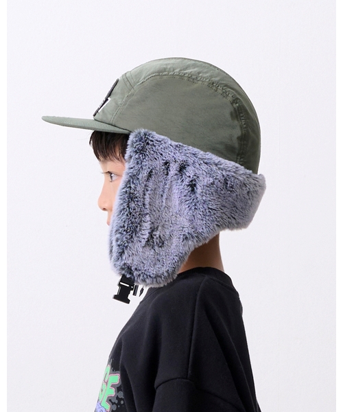 XLARGE KIDS(エクストララージキッズ)の「OGフライトキャップ(キャップ・キッズ・ブラック/カーキ・S(48-52cm)/52-56cm)」の14枚目の写真