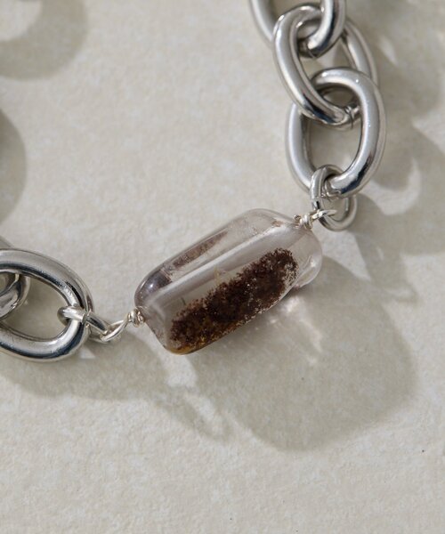 ear PAPILLONNER（イアパピヨネ）の「【beq Pettina(ベック ペティーナ)】モチーフMIXチェーンブレスレット（ブレスレット・レディース・シルバー・FREE）」の4枚目の写真