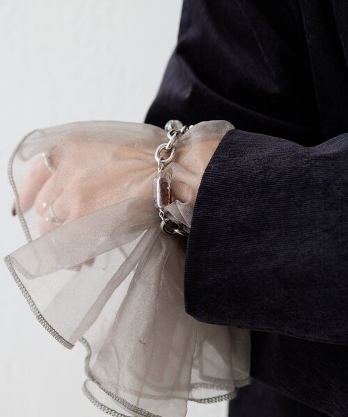 ear PAPILLONNER（イアパピヨネ）の「【beq Pettina(ベック ペティーナ)】モチーフMIXチェーンブレスレット（ブレスレット・レディース・シルバー・FREE）」の7枚目の写真