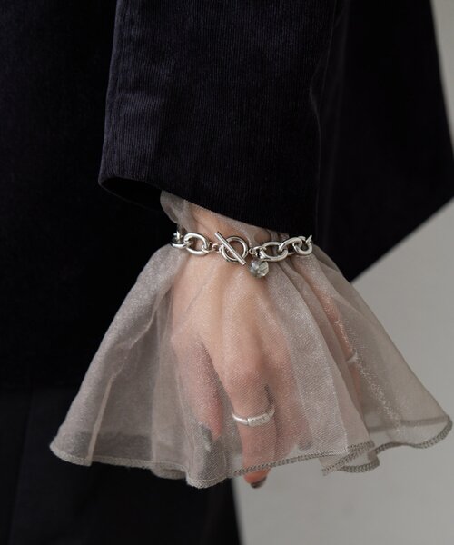 ear PAPILLONNER（イアパピヨネ）の「【beq Pettina(ベック ペティーナ)】モチーフMIXチェーンブレスレット（ブレスレット・レディース・シルバー・FREE）」の8枚目の写真