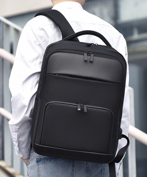 MAGASIN DE MODE TOOLS(マガジンデモードトゥールズ)の「【MAGASIN DE MODE TOOLS】ビジネスバックパック 撥水/PC・タブレット収納/充電ポート付き/A4収納 KNF147(バックパック/リュック・メンズ・ブラック/グレー・FREE)」の1枚目の写真