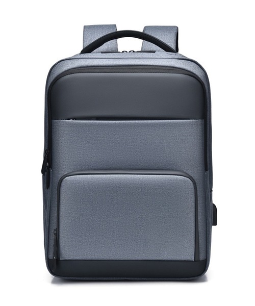 MAGASIN DE MODE TOOLS(マガジンデモードトゥールズ)の「【MAGASIN DE MODE TOOLS】ビジネスバックパック 撥水/PC・タブレット収納/充電ポート付き/A4収納 KNF147(バックパック/リュック・メンズ・ブラック/グレー・FREE)」の9枚目の写真