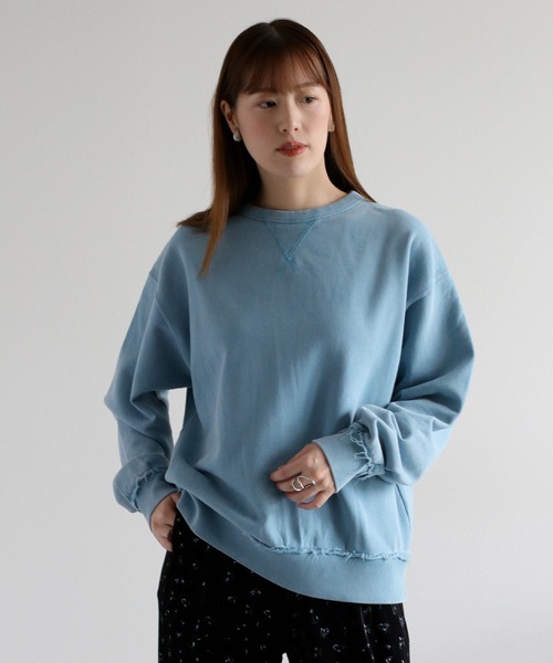 Champion(チャンピオン)の「【Champion】裏毛ヴィンテージ加工クルーネックスウェット(スウェット・レディース・ブラック系/ブルー系/ピンク系・M)」の8枚目の写真