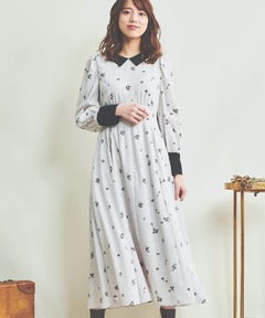 セール】DRESS FLOWER PIN TUCK ONE PIECE（ワンピース）｜CLANE