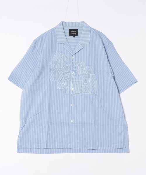 Desigual(デシグアル)の「【Desigual×BOTTER】半袖シャツ レタリング ブルー(シャツ/ブラウス・メンズ・ブルー・S/L/M/XL)」の5枚目の写真