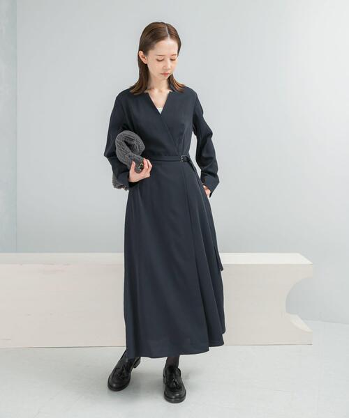 セール】ベルトデザインカシュクールワンピース（ワンピース）｜URBAN