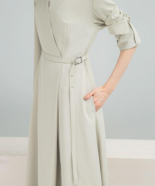 URBAN RESEARCH ROSSO WOMEN(アーバンリサーチ ロッソ)の「ベルトデザインカシュクールワンピース(ワンピース・レディース・ロイヤルブルー/ライトベージュ・FREE)」の10枚目の写真