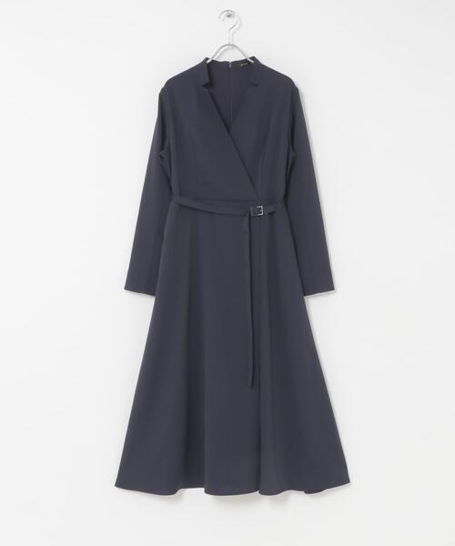 URBAN RESEARCH ROSSO WOMEN(アーバンリサーチ ロッソ)の「ベルトデザインカシュクールワンピース(ワンピース・レディース・ロイヤルブルー/ライトベージュ・FREE)」の18枚目の写真