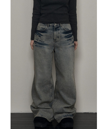 KHAKIPOINT（カーキポイント）の「Washing Wide Denim (blue)（デニムパンツ）」