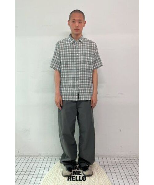 Millo Archive（ミロ アーカイブ）の「オンブレチェックハーフシャツ[ライトブルー]（シャツ/ブラウス・メンズ・その他・LARGE/X-LARGE/MEDIUM）」の6枚目の写真